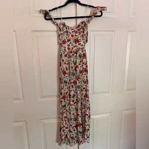 Lulus Lush Flower Midi Dress Size Small
